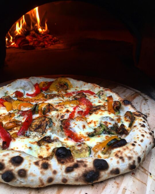 pizza cooking from mission pizza