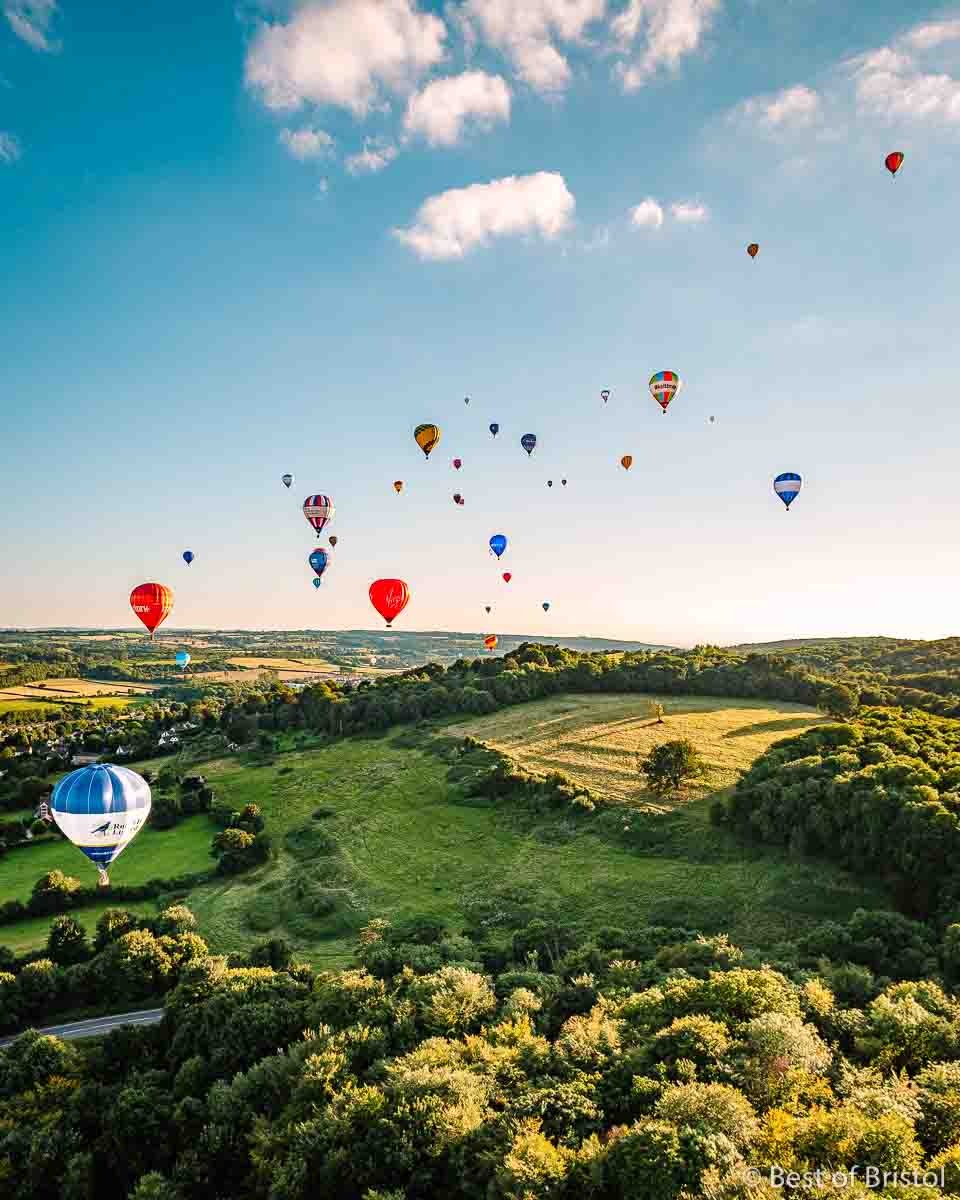 Hot air balloons over Bristol