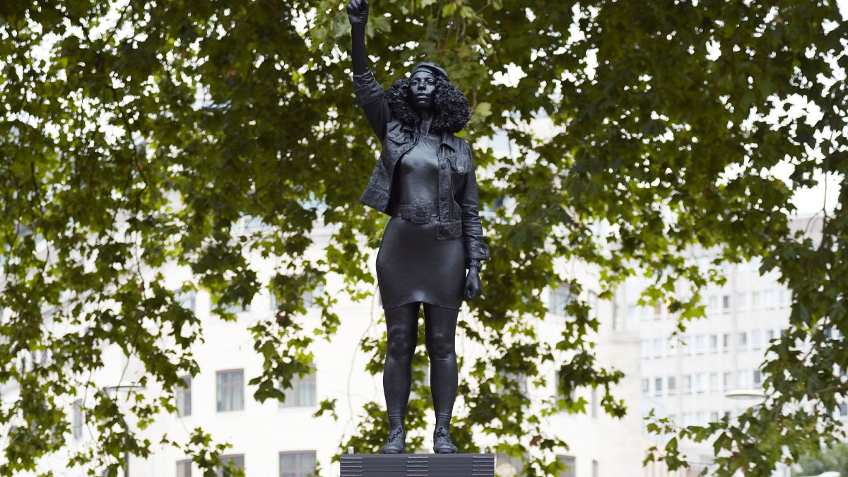 black lives matter statue